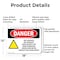 Signmission Hot Surface Sign, 12 in H x 18 in W, Aluminum, Hot Surface! Hot Exhaust! High OS-2PACK-DS-A-1218-L-2185 - alternate 3